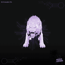 Dire Lion - Dungeons and Dragons 3D Model 3d model