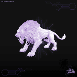 Dire Lion - Dungeons and Dragons 3D Model 3d model