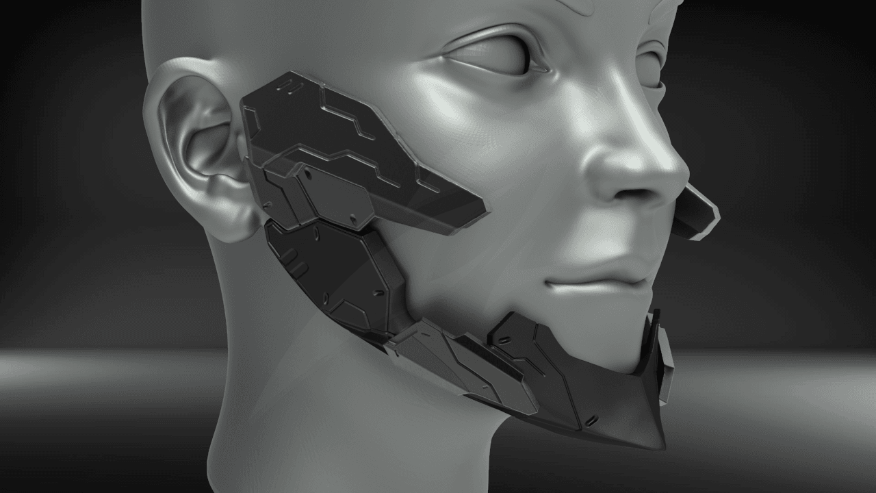Cyborg Jaws Armor V2 3d model