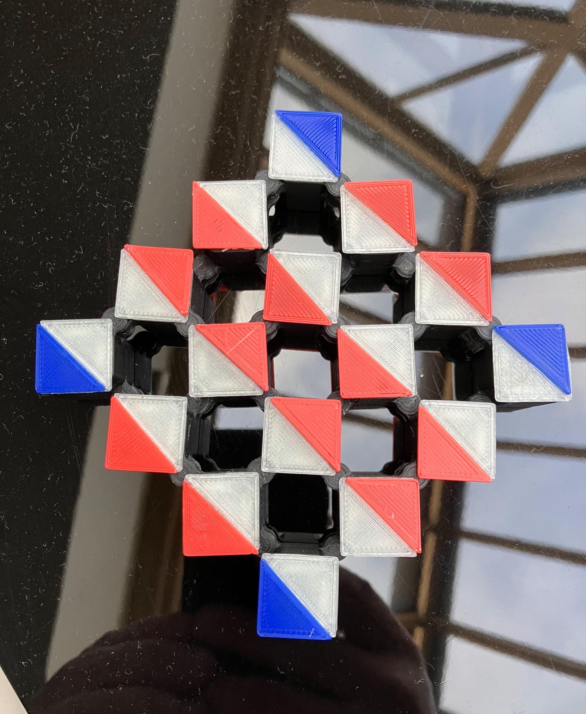 Auxetic Tile // 18mm Diagonal Split 3d model