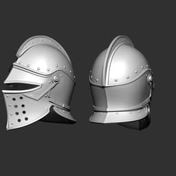 Medieval Soldier Helmet – Wearable 3d model