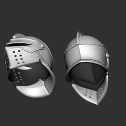 Medieval Soldier Helmet – Wearable 3d model