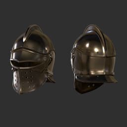 Medieval Soldier Helmet – Wearable 3d model