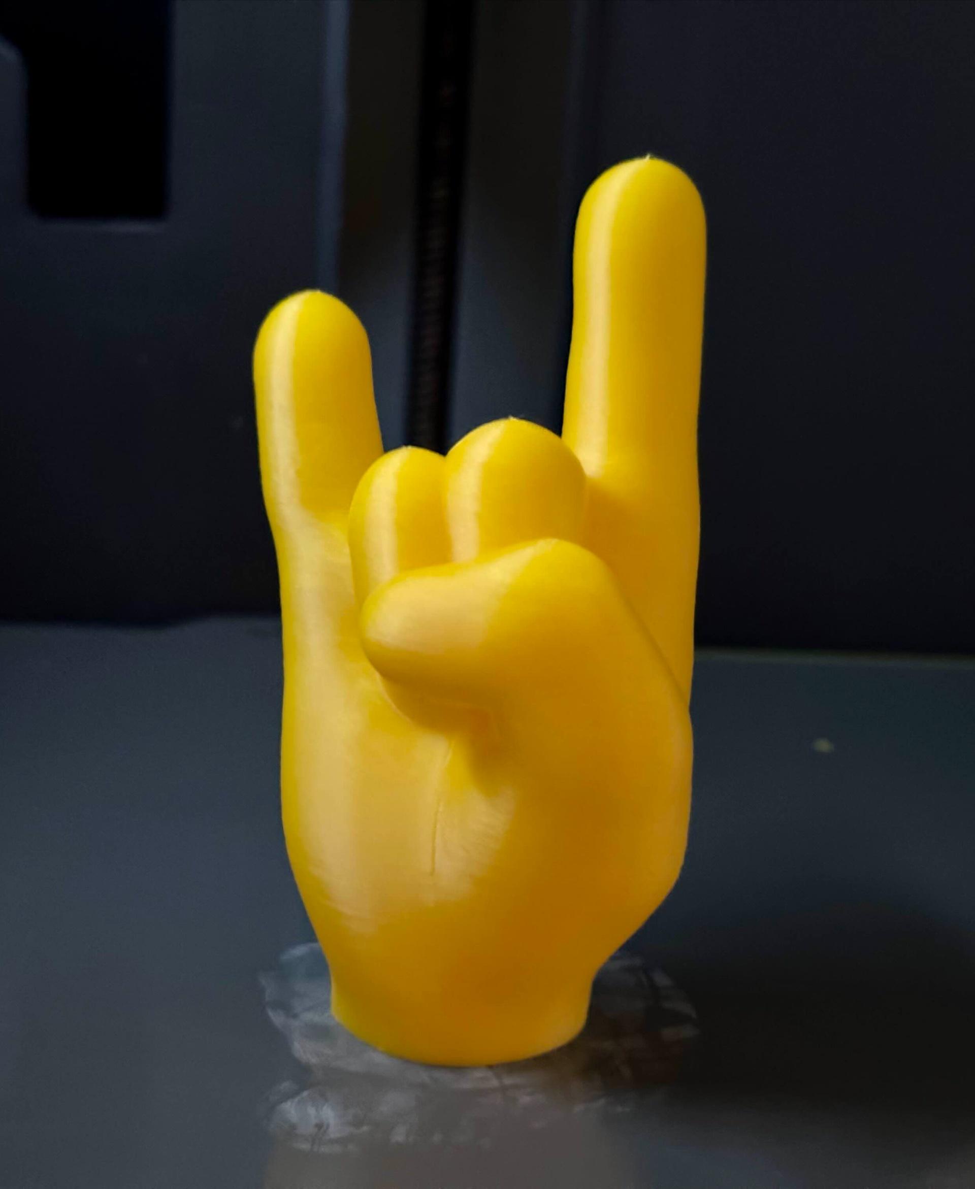 EMOJI HAND 🤘 SIGN OF THE HORNS 3d model