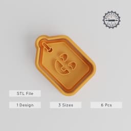 Halloween Shape Cutter & Stamp Bundle, Perfect for Cookies & Fondant, 6 Pieces, S/M/L Sizes, Scary & Spooky Designs PRODUCT_3429 3d model