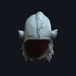 Orc V8 - Custom Action Figure Head 3d model