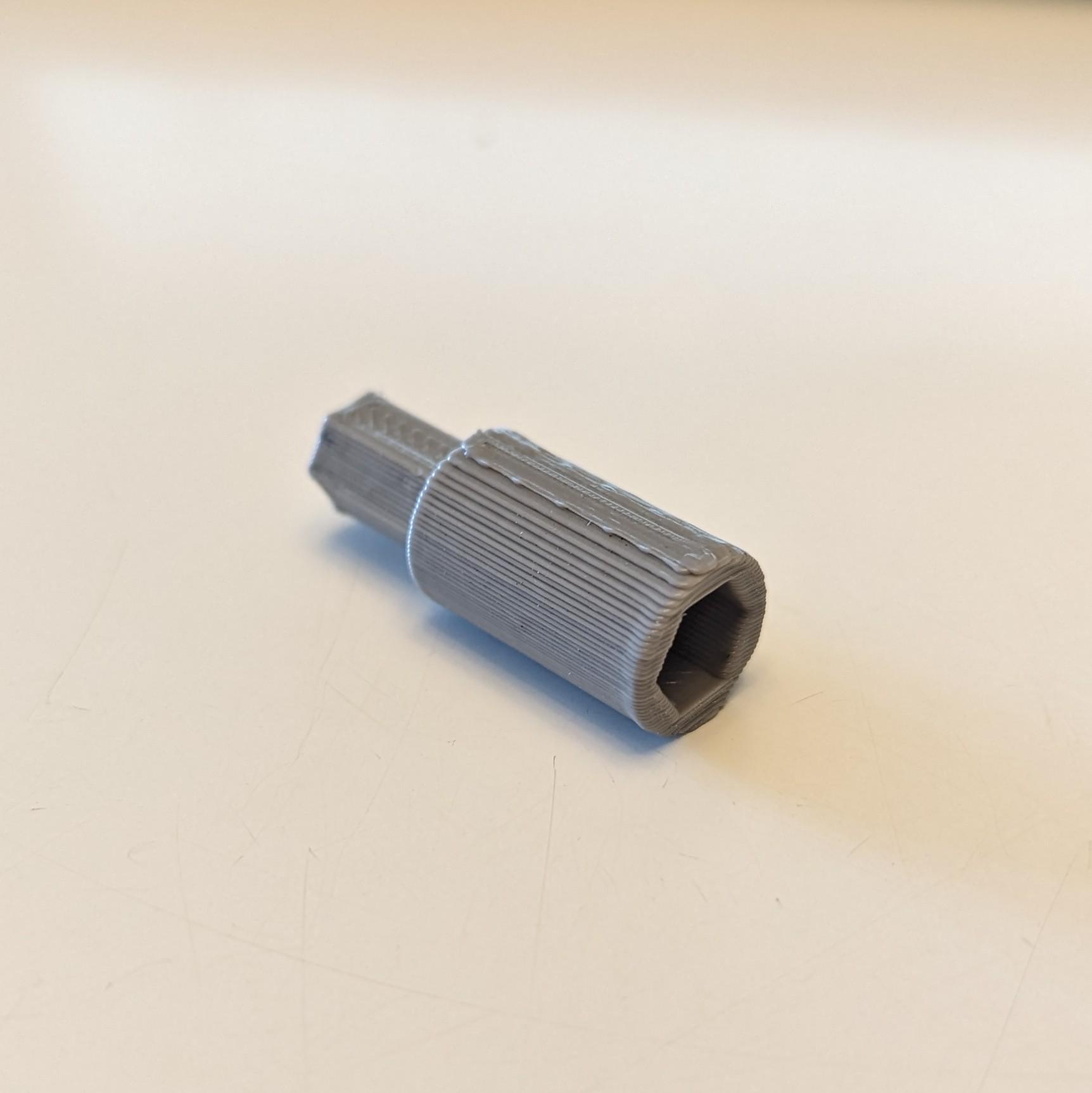Hex to Hex Adapter 6.35mm (17.1mm extension) 3d model