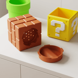 RETRO BLOCK Collection - Planter Set 3d model