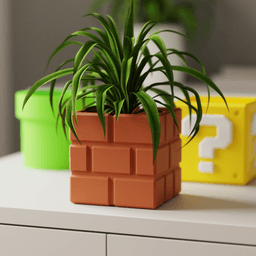 RETRO BLOCK Collection - Planter Set 3d model