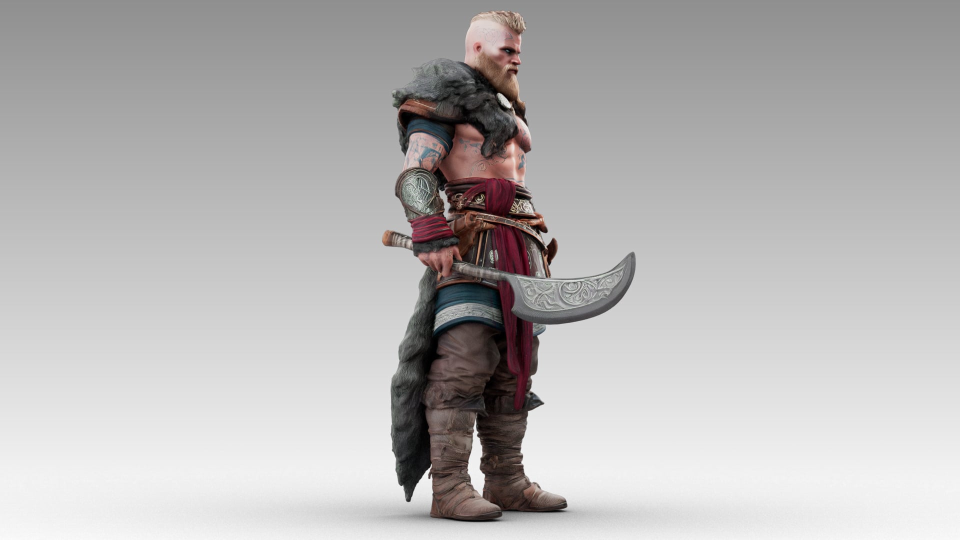 Viking Berserker 3d model