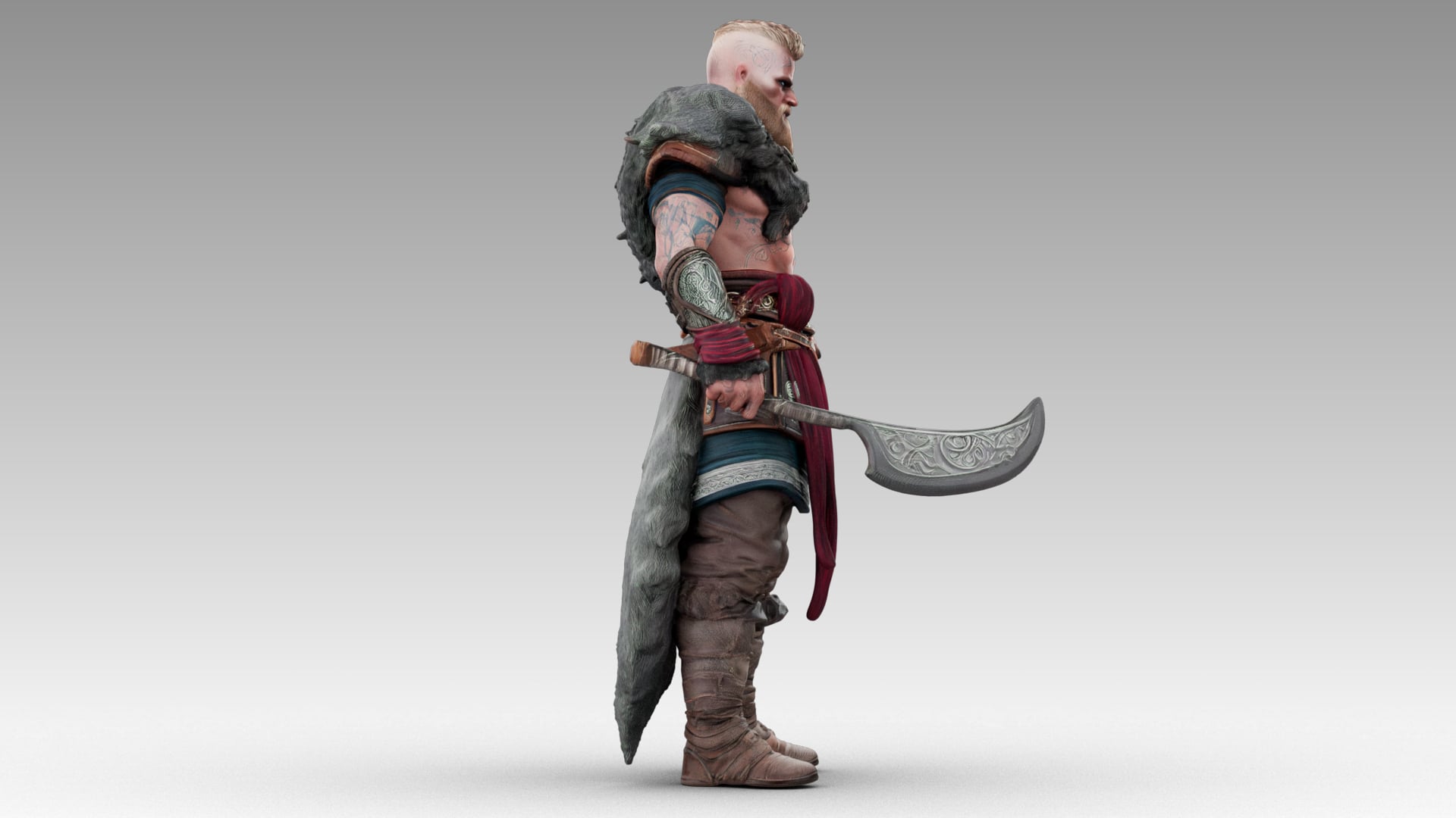 Viking Berserker 3d model