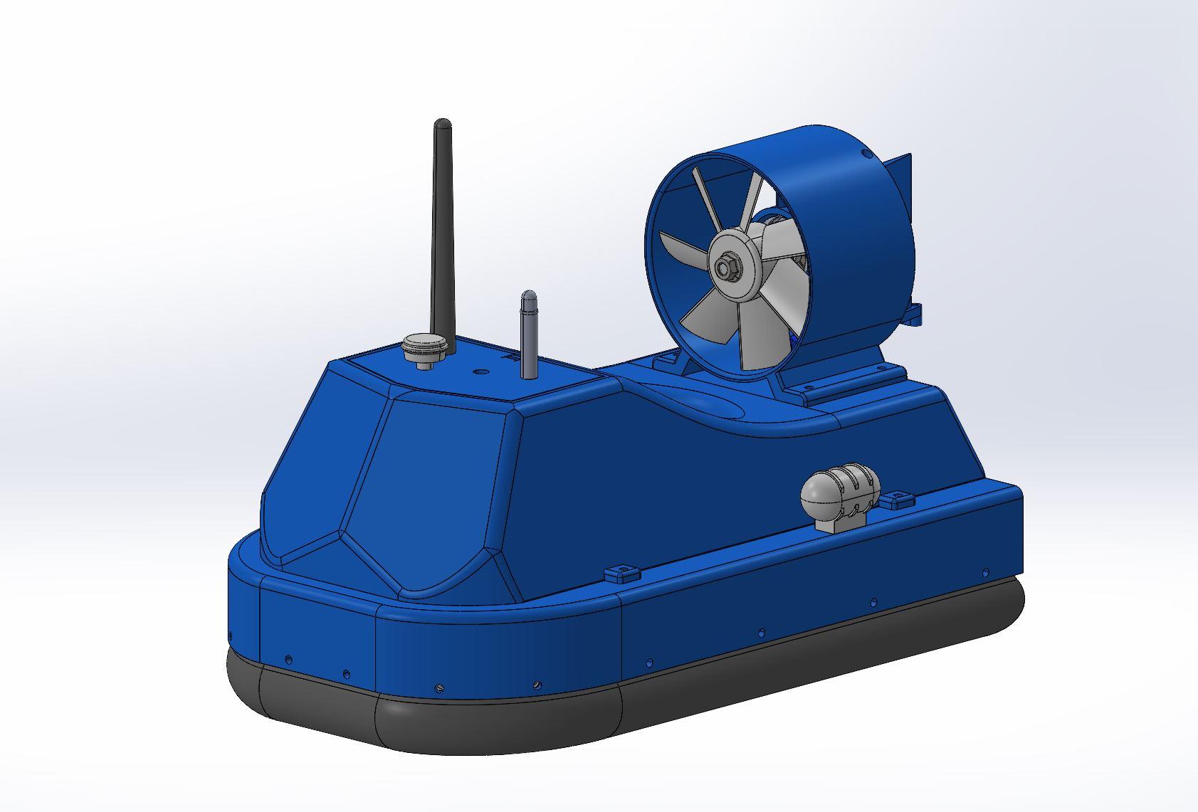 DIY RC Hovercraft  - 3D Printable 3d model