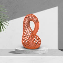 Klein Bottle Vase, Minimalist Floral Vase, Swan Style Pot, Boho - Rustic Home Decor, Decorative Flow 3d model