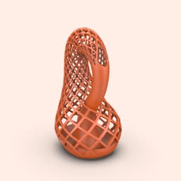 Klein Bottle Vase, Minimalist Floral Vase, Swan Style Pot, Boho - Rustic Home Decor, Decorative Flow 3d model