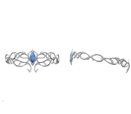 Sapphire Circlet 3d model