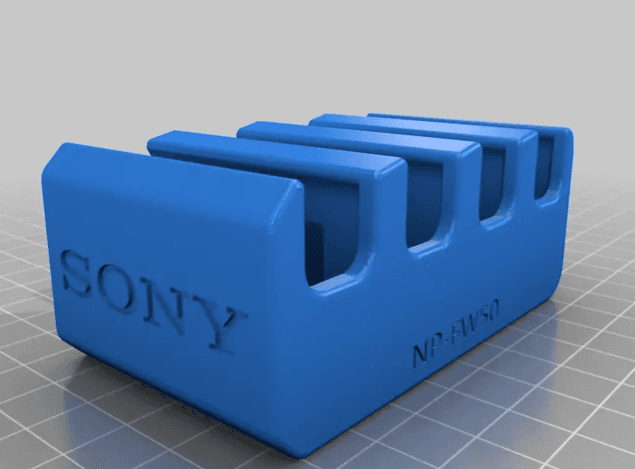 Sony Battery Holder x4 (NP-FW50) 3d model