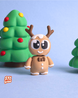 Articulated Gingerbread Christmas- Nexo style 3d model