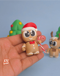 Articulated Gingerbread Christmas- Nexo style 3d model