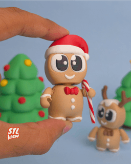 Articulated Gingerbread Christmas- Nexo style 3d model