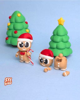 Articulated Gingerbread Christmas- Nexo style 3d model