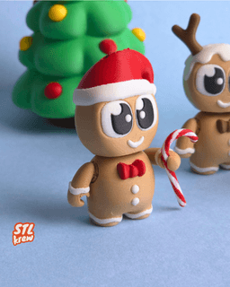 Articulated Gingerbread Christmas- Nexo style 3d model