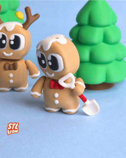 Articulated Gingerbread Christmas- Nexo style 3d model