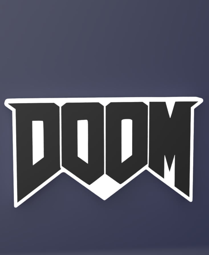 DOOM - LED Strip compatible 3d model