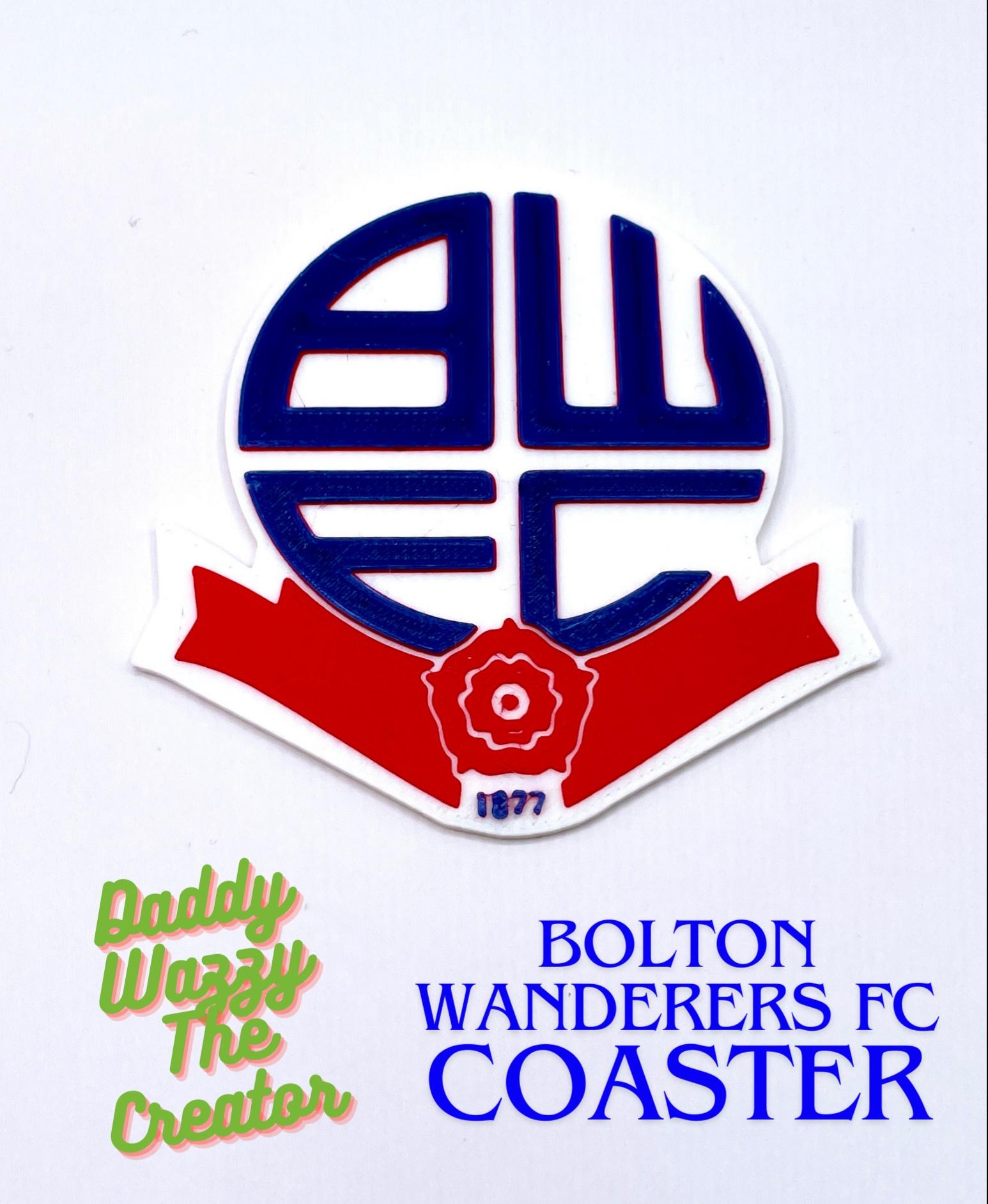AMS / MMU Bolton Wanderers FC coaster or plaque 3d model