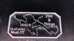 Mavericks Trail Badge Fins and Things Moab Utah 3d model