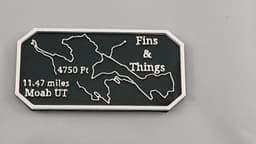 Mavericks Trail Badge Fins and Things Moab Utah 3d model