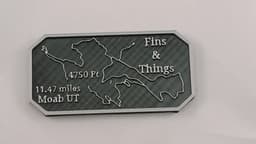 Mavericks Trail Badge Fins and Things Moab Utah 3d model