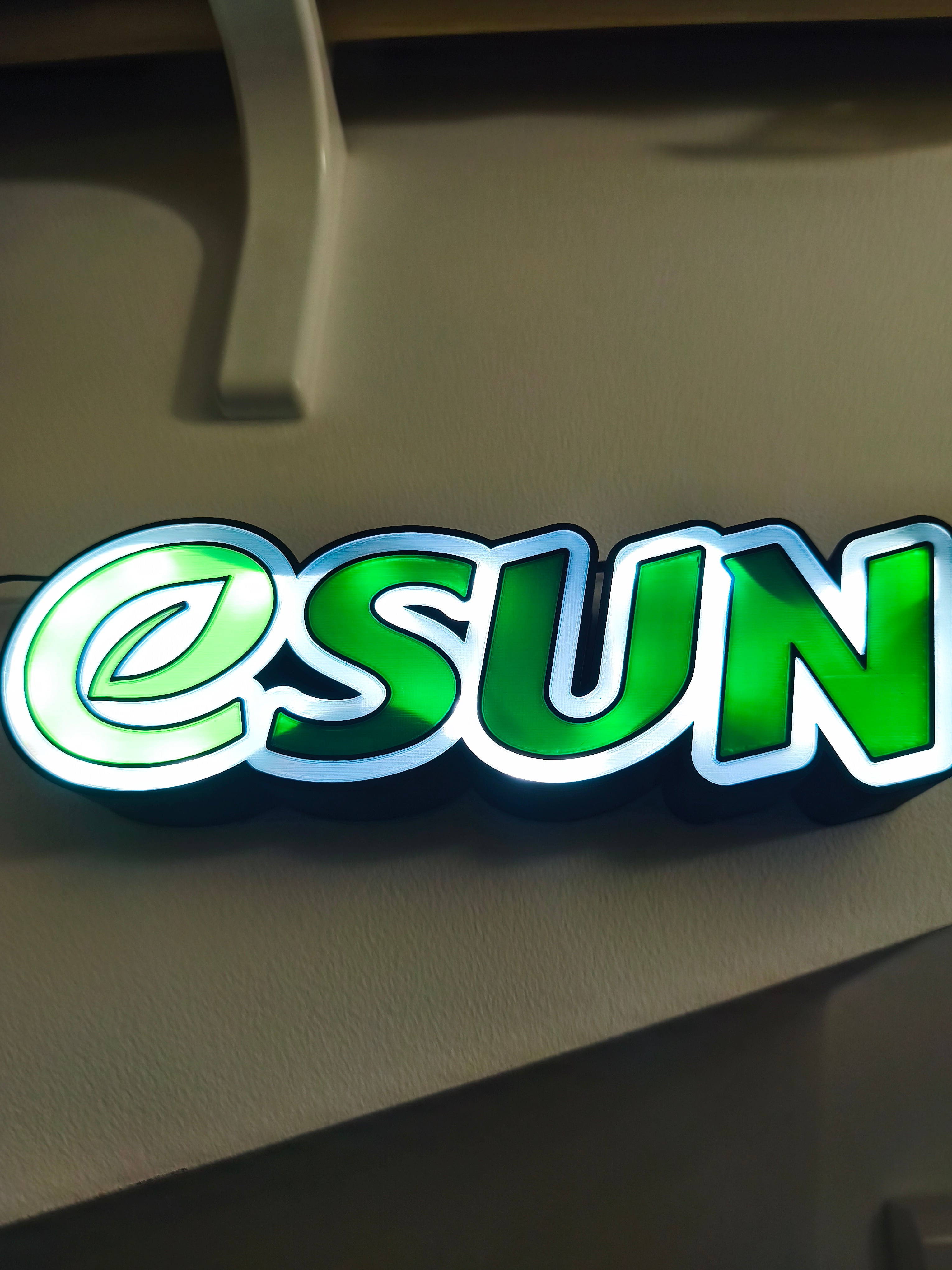 INSEGNA LUMINOSA ESUN 3d model