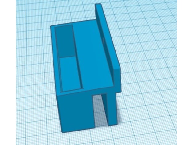 Glass shower door guide 3d model