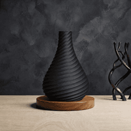 Vase Évasé Texturé 3d model