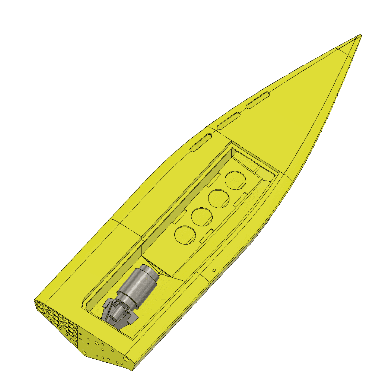 RC Boat V Hull Self Righting 3d model