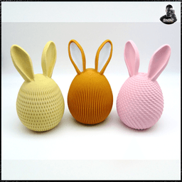 Easter egg collection 2 - no supports - twist & lock 3d model