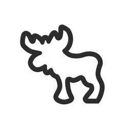Moose Cookie Cutter STL File - 4 inches 3d model