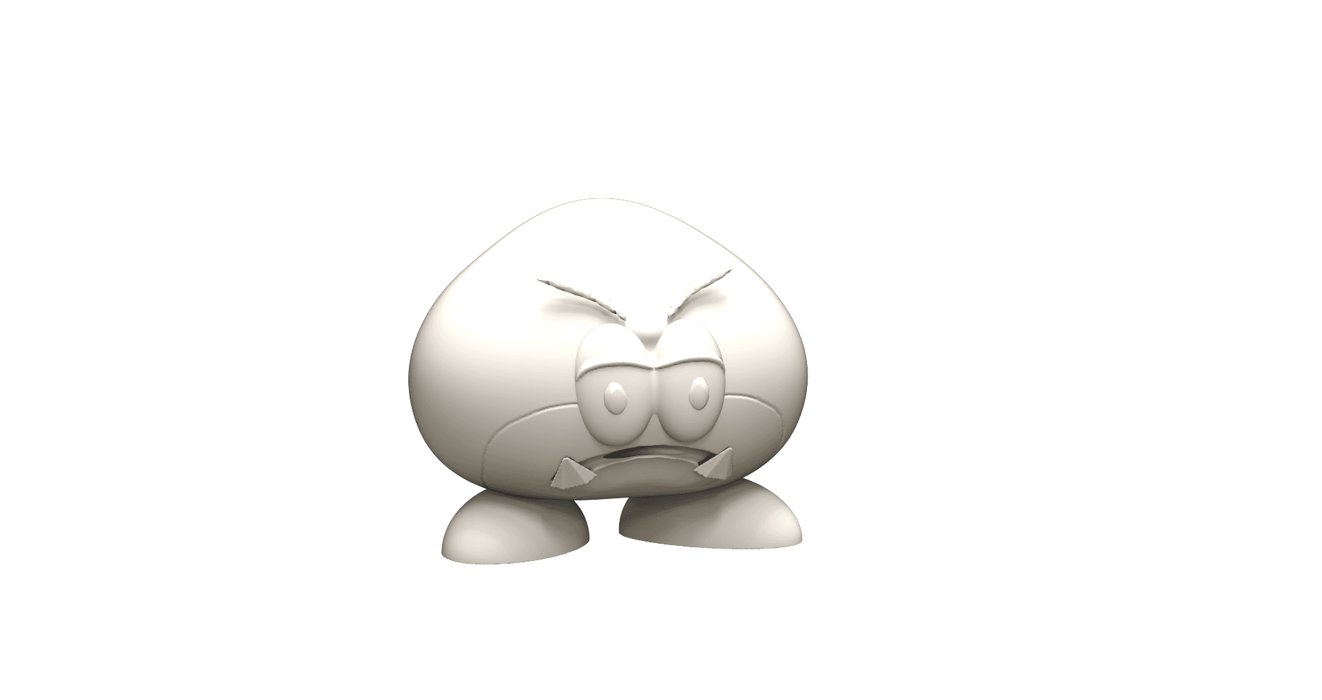 Mario World Galoomba 3d model