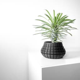 The Ivane Planter Pot with Drainage Tray & Stand Included | Modern and Unique Home Decor 3d model