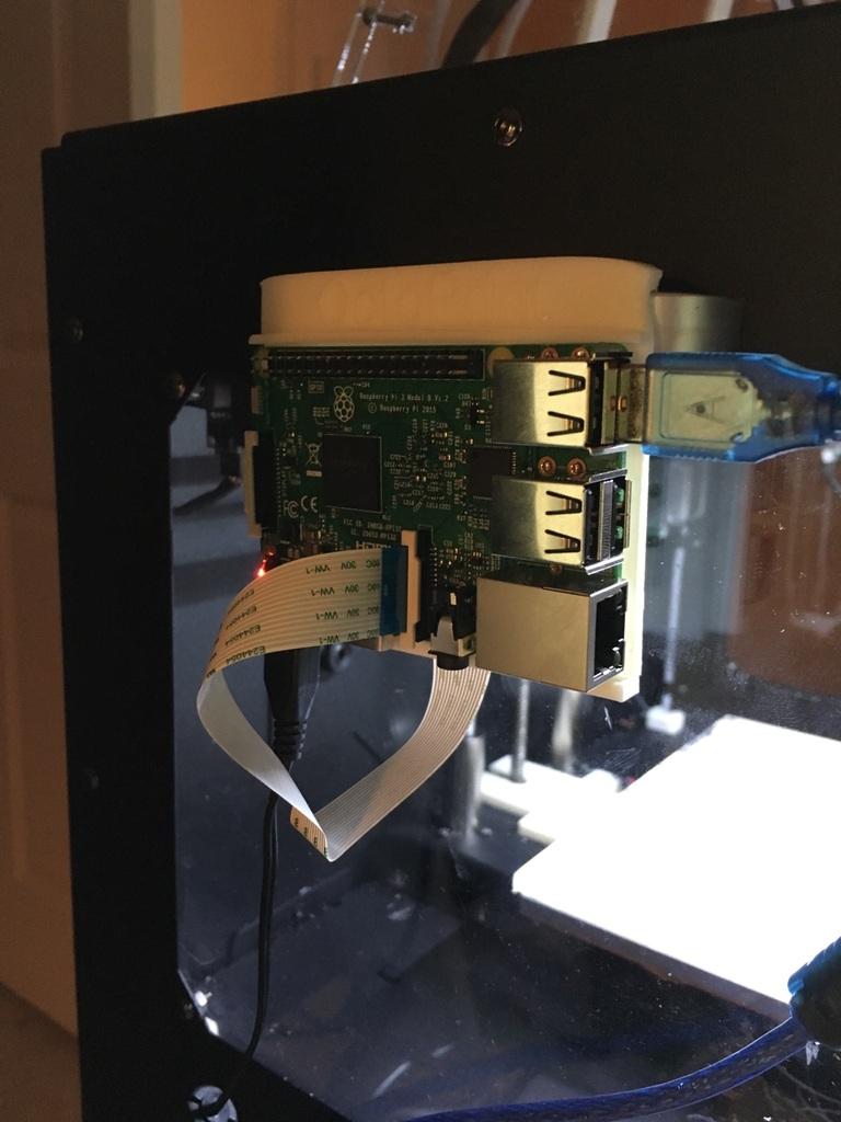 Qidi Tech Hanging Raspberry Pi and Camera Mount 3d model