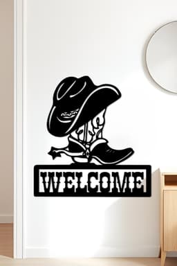 Welcome Wall Art, Wall Decor, Home Decor 3d model