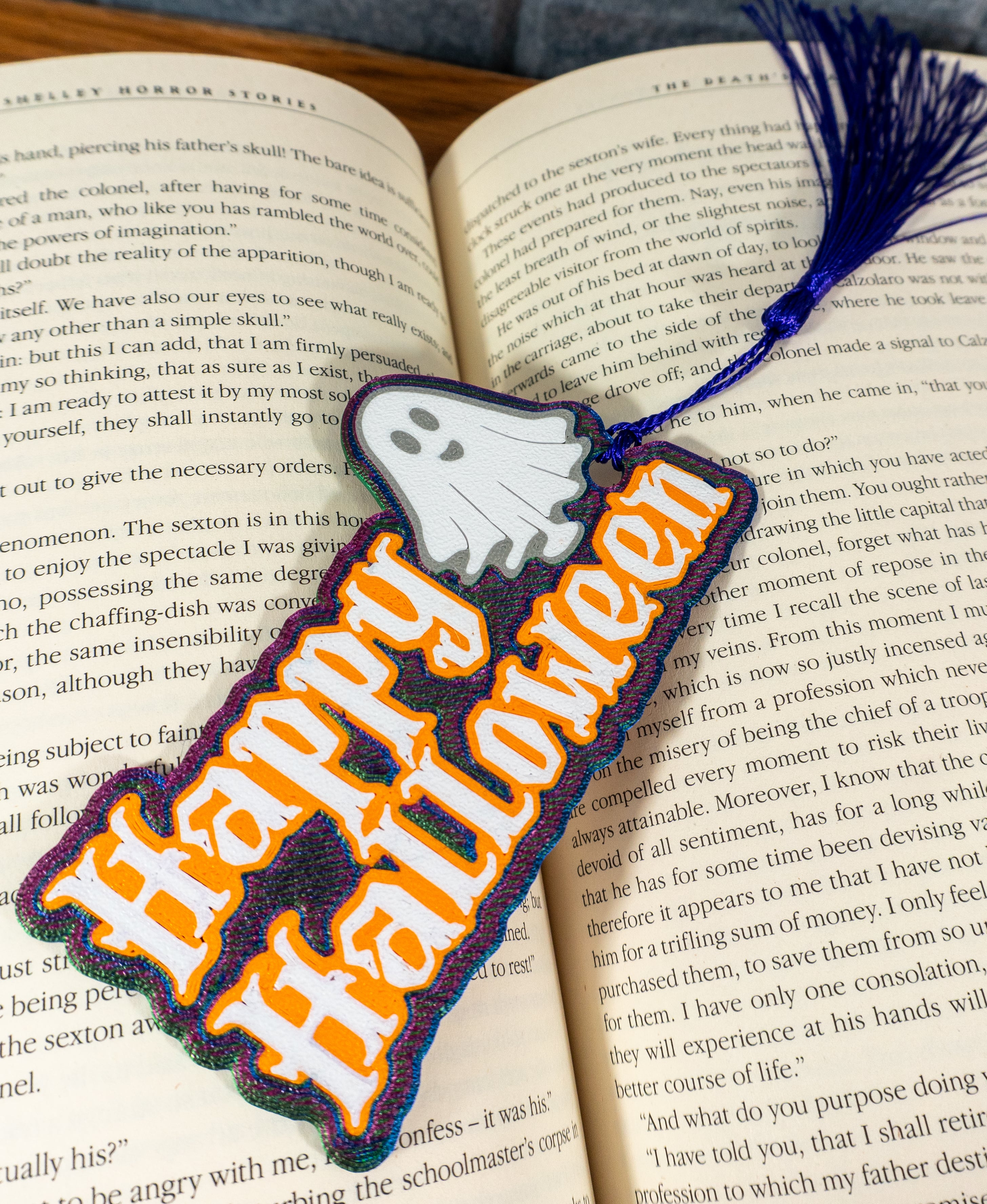 Happy Halloween Ghost Bookmark 3d model