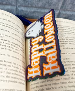 Happy Halloween Ghost Bookmark 3d model