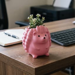 Flower Pot & Pen Holder Kawaii Cute Decor Premium STL & OBJ 3d model