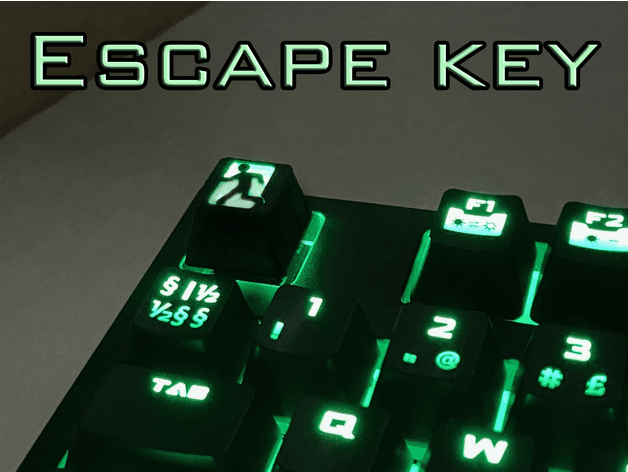 Escape key 3d model