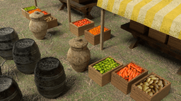 Medieval market PACK!!!! 3d model