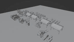Medieval market PACK!!!! 3d model