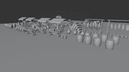 Medieval market PACK!!!! 3d model