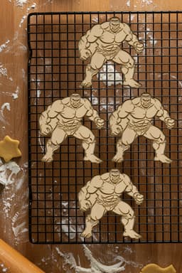Hulk Cookie Cutter, Biscuit Cutter 3d model