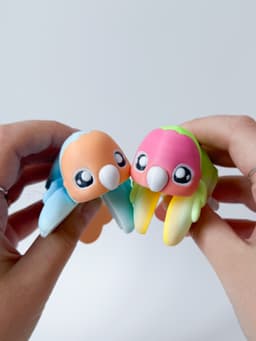 Love birds + friends 3d model